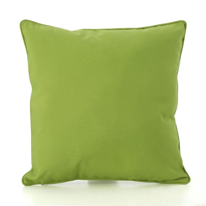 Afuera Living Outdoor Water Resistant Pillow in Green (Set of 3)