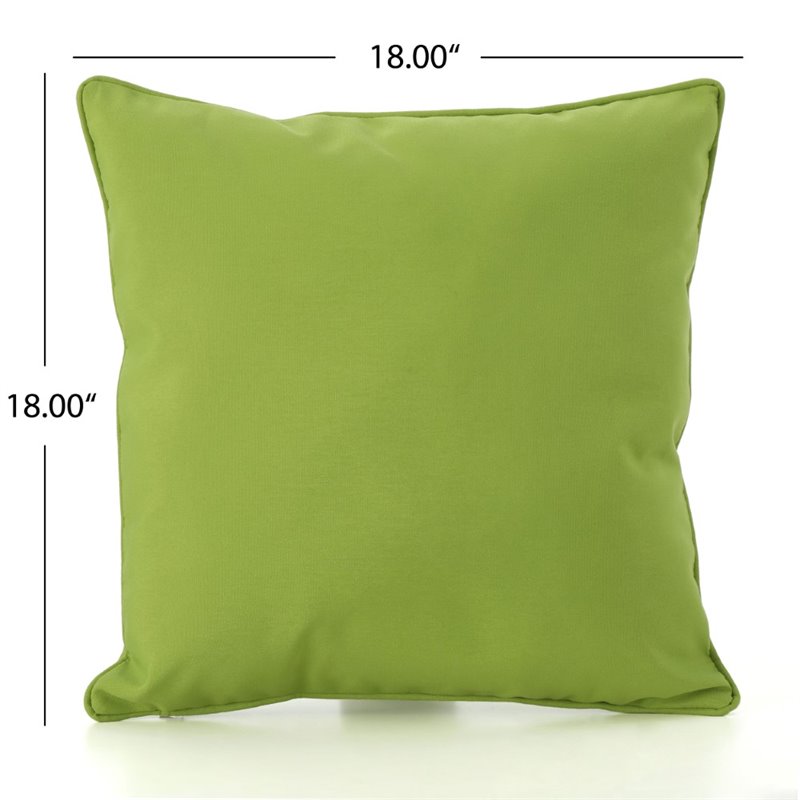 Afuera Living Outdoor Water Resistant Pillow in Green (Set of 3)