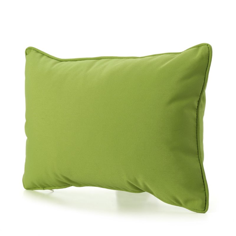 Afuera Living Outdoor Water Resistant Pillow in Green (Set of 3)