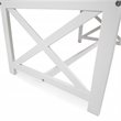Afuera Living Contemporary Outdoor Acacia Wood Coffee Table in Brown/White