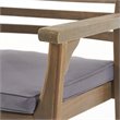 Afuera Living Outdoor Acacia Wood Dining Chair in Dark Gray (Set of 2)