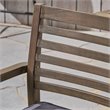Afuera Living Outdoor Acacia Wood Dining Chair in Dark Gray (Set of 2)