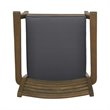 Afuera Living Outdoor Acacia Wood Dining Chair in Dark Gray (Set of 2)