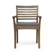Afuera Living Outdoor Acacia Wood Dining Chair in Dark Gray (Set of 2)