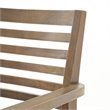 Afuera Living Outdoor Acacia Wood Dining Chair in Dark Gray (Set of 2)
