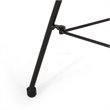 Afuera Living Outdoor Tempered Glass Top Faux Rattan Side Table in White