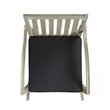 Afuera Living Outdoor Acacia Wood Rocking Chair in Light Gray (Set of 2)