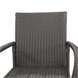 Afuera Living Outdoor Wicker Dining Chair in Gray (Set of 2)