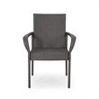 Afuera Living Outdoor Wicker Dining Chair in Gray (Set of 2)