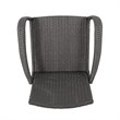 Afuera Living Outdoor Wicker Dining Chair in Gray (Set of 2)