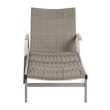 Afuera Living Outdoor Wicker and Aluminum Chaise Lounge Gray