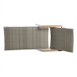 Afuera Living Outdoor Wicker and Aluminum Chaise Lounge Gray
