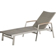 Afuera Living Outdoor Wicker and Aluminum Chaise Lounge Gray