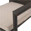 Afuera Living 5 Piece Outdoor Wicker Dining Set in Multibrown