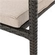 Afuera Living 5 Piece Outdoor Wicker Dining Set in Multibrown