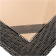 Afuera Living 5 Piece Outdoor Wicker Dining Set in Multibrown