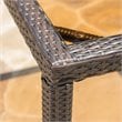 Afuera Living 5 Piece Outdoor Wicker Dining Set in Multibrown