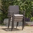 Afuera Living 5 Piece Outdoor Wicker Dining Set in Multibrown
