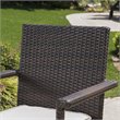 Afuera Living 5 Piece Outdoor Wicker Dining Set in Multibrown
