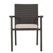 Afuera Living 5 Piece Outdoor Wicker Dining Set in Multibrown