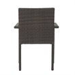 Afuera Living 5 Piece Outdoor Wicker Dining Set in Multibrown