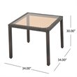 Afuera Living 5 Piece Outdoor Wicker Dining Set in Multibrown