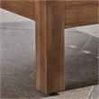 Afuera Living Outdoor Acacia Wood Club Chair in Teak and Blue