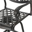 Afuera Living Outdoor 5 Piece Cast Aluminum Bar Set in Shiny Copper