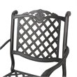 Afuera Living Outdoor 5 Piece Cast Aluminum Bar Set in Shiny Copper