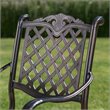 Afuera Living Outdoor 5 Piece Cast Aluminum Bar Set in Shiny Copper