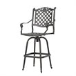 Afuera Living Outdoor 5 Piece Cast Aluminum Bar Set in Shiny Copper