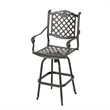 Afuera Living Outdoor 5 Piece Cast Aluminum Bar Set in Shiny Copper