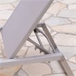 Afuera Living Outdoor Aluminum Chaise Lounge in Gray (Set of 4)