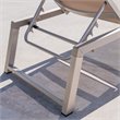 Afuera Living Outdoor Aluminum Chaise Lounge in Gray (Set of 4)