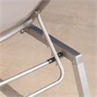 Afuera Living Outdoor Aluminum Chaise Lounge in Gray (Set of 4)