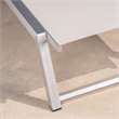Afuera Living Outdoor Aluminum Chaise Lounge in Gray (Set of 4)