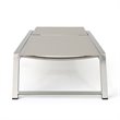 Afuera Living Outdoor Aluminum Chaise Lounge in Gray (Set of 4)