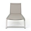 Afuera Living Outdoor Aluminum Chaise Lounge in Gray (Set of 4)