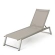 Afuera Living Outdoor Aluminum Chaise Lounge in Gray (Set of 4)