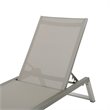 Afuera Living Outdoor Aluminum Chaise Lounge in Gray (Set of 4)