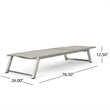Afuera Living Outdoor Aluminum Chaise Lounge in Gray (Set of 4)
