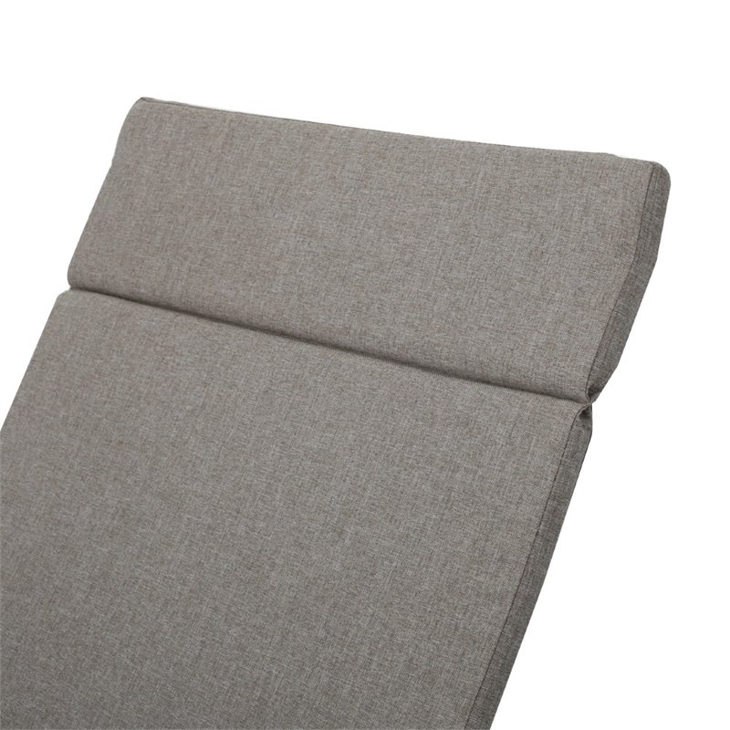 Afuera Living Outdoor Wicker Arm Chaise Lounge in Charcoal (Set of 2)