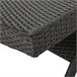 Afuera Living Outdoor Wicker Arm Chaise Lounge in Charcoal (Set of 2)