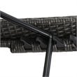 Afuera Living Outdoor Wicker Arm Chaise Lounge in Charcoal (Set of 2)