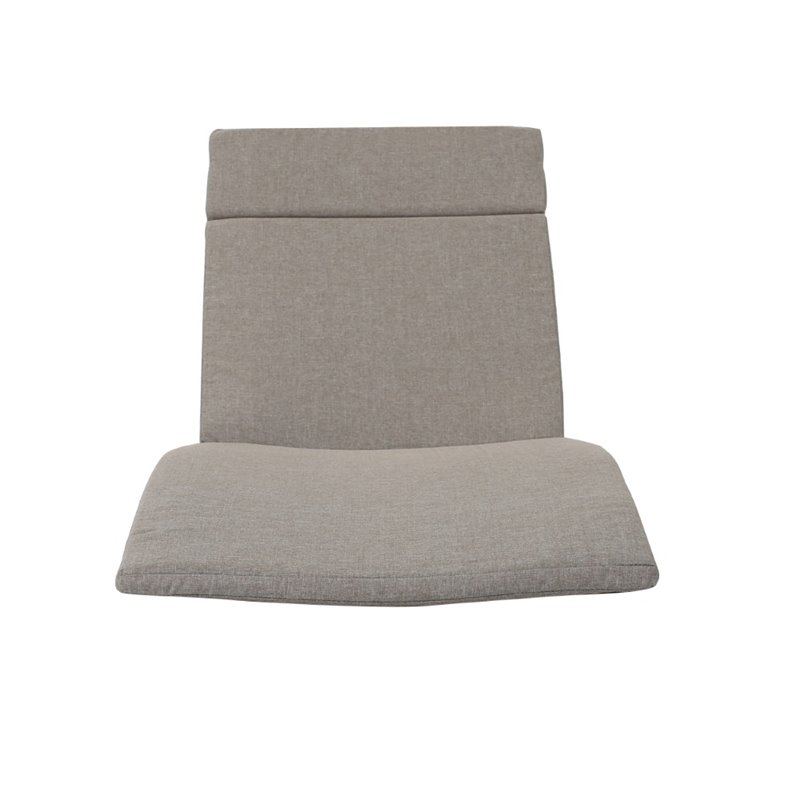 Afuera Living Outdoor Wicker Arm Chaise Lounge in Charcoal (Set of 2)