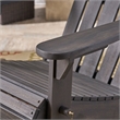 Afuera Living Outdoor Foldable Acacia Wood Adirondack Chair Dark Gray