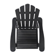 Afuera Living Outdoor Foldable Acacia Wood Adirondack Chair Dark Gray