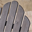 Afuera Living Outdoor Foldable Acacia Wood Adirondack Chair Dark Gray