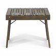 Afuera Living Outdoor Acacia Wood 3Pc Chaise Lounge Gray/Dark Gray Cushions