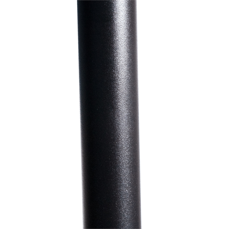 Afuera Living Sleek 7.5' Adjustable Steel Black and White Fabric Patio Umbrella